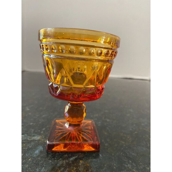 Indiana Glass Company 4" Amber Glassware (Qty. 4) - Picture 3 of 6